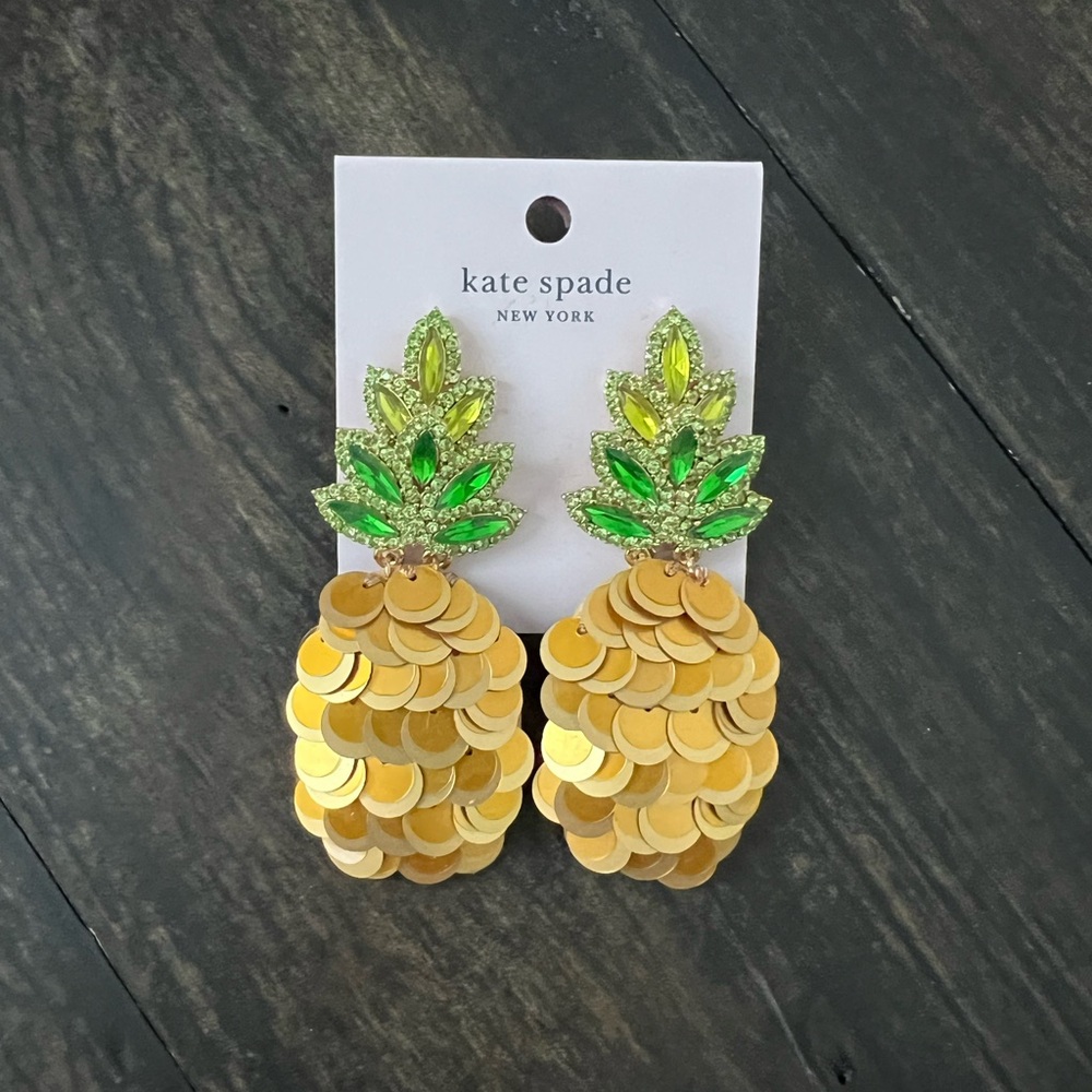 Kate Spade “By the Pool” Pineapple Earrings